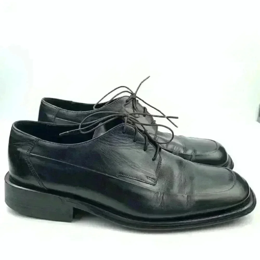 Kenneth Cole dress oxfords 9 black Italian leather